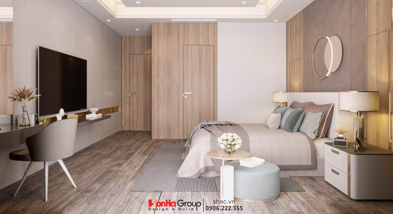 Thiết kế biệt thự hiện đại đẹp 2 tầng tại Tây Ninh - SH BTD 0096 18