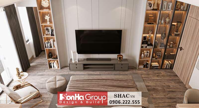 Thiết kế biệt thự hiện đại 2 tầng 1 tum 280m2 tại Sài Gòn - SH BTD 0093 12