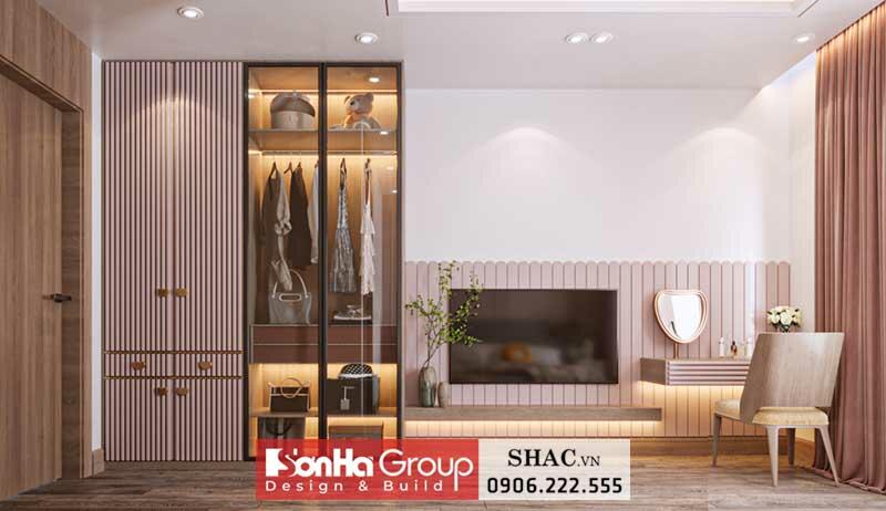 Thiết kế biệt thự hiện đại 2 tầng 1 tum 280m2 tại Sài Gòn - SH BTD 0093 14