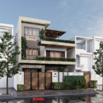 Thiết kế biệt thự hiện đại 3 tầng 238m2 tại Hải Phòng - SH BTD 0095 14