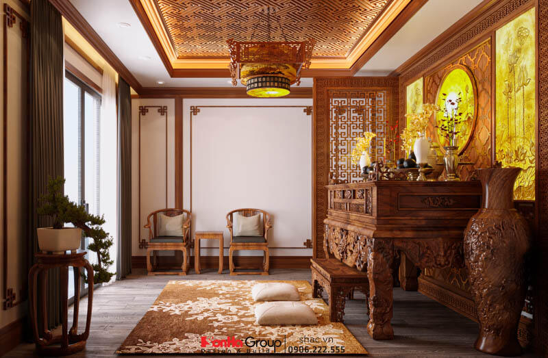 Thiết kế biệt thự hiện đại đẹp 2 tầng tại Tây Ninh - SH BTD 0096 33