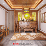 Thiết kế biệt thự hiện đại đẹp 2 tầng tại Tây Ninh - SH BTD 0096 68