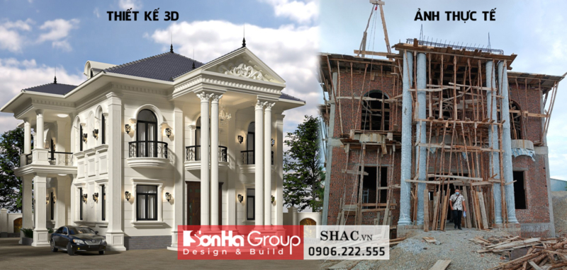 Mẫu biệt thự tân cổ điển 2 tầng tại Hải Phòng - SH BTP 0179 21 Mẫu biệt thự tân cổ điển 2 tầng tại Hải Phòng - SH BTP 0179 1