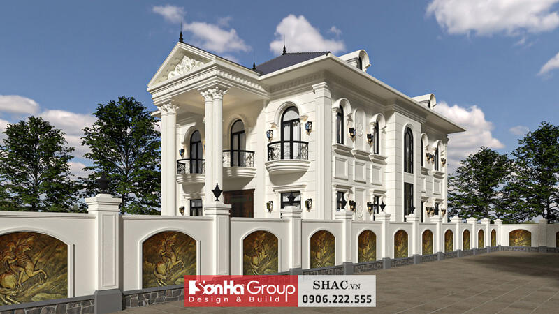 Mẫu biệt thự tân cổ điển 3 tầng Mẫu biệt thự tân cổ điển 3 tầng