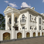 Thiết kế biệt thự kiểu Pháp 3 tầng