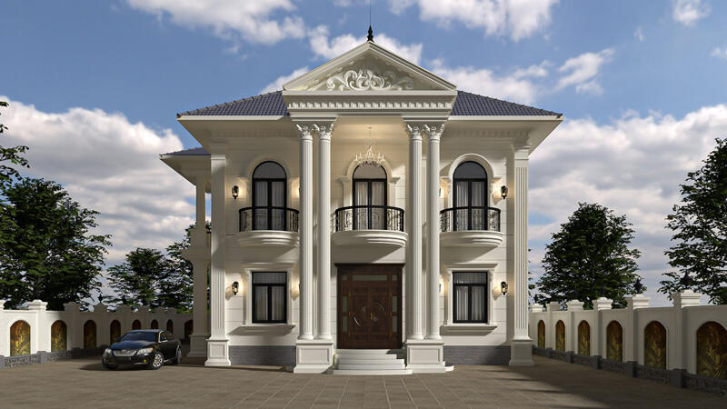 Phong cách tân cổ điển trong thiết kế biệt thự