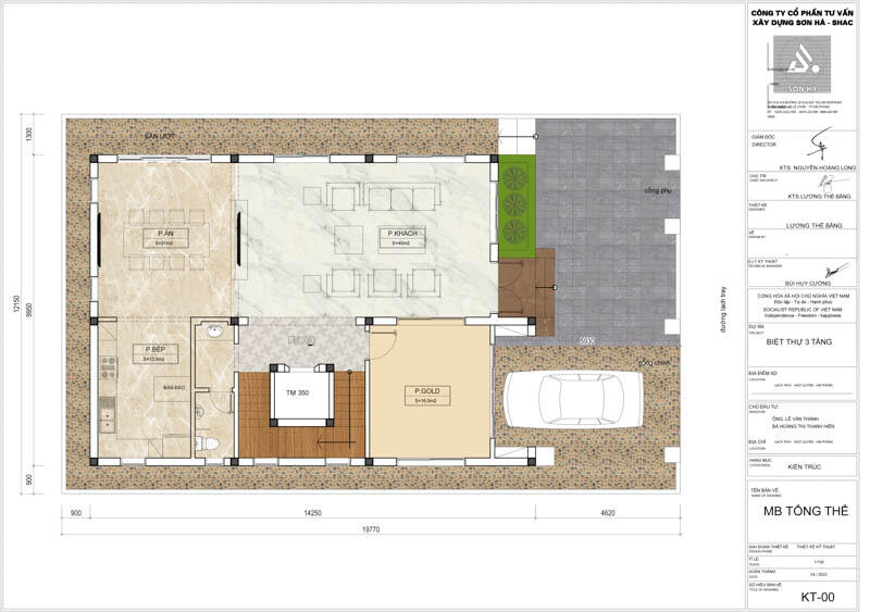 Thiết kế biệt thự hiện đại 3 tầng 238m2 tại Hải Phòng - SH BTD 0095 27