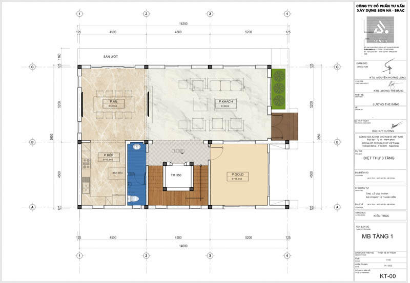 Thiết kế biệt thự hiện đại 3 tầng 238m2 tại Hải Phòng - SH BTD 0095 28