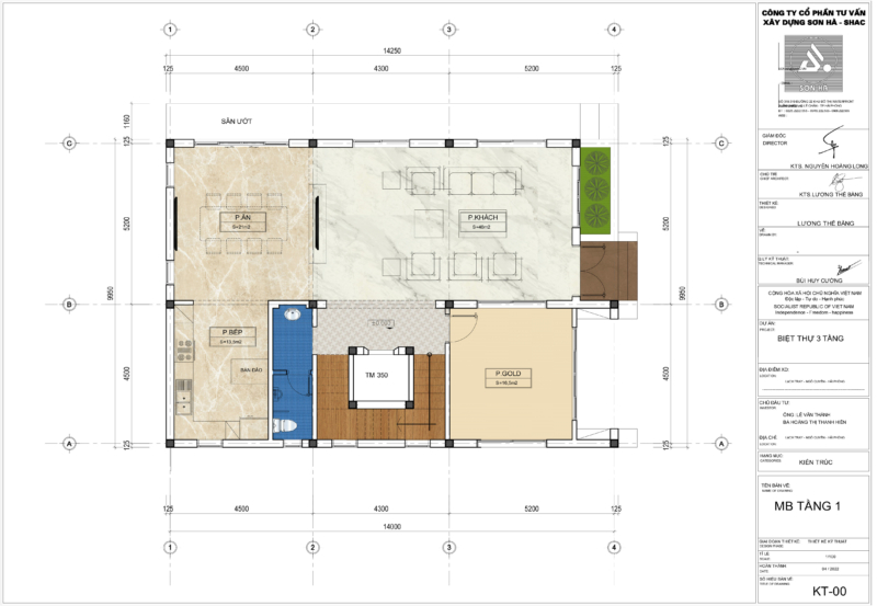 Thiết kế biệt thự hiện đại 3 tầng 238m2 tại Hải Phòng - SH BTD 0095 8