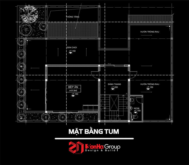 Thiết kế biệt thự hiện đại 2 tầng 1 tum Thiết kế biệt thự hiện đại 2 tầng 1 tum