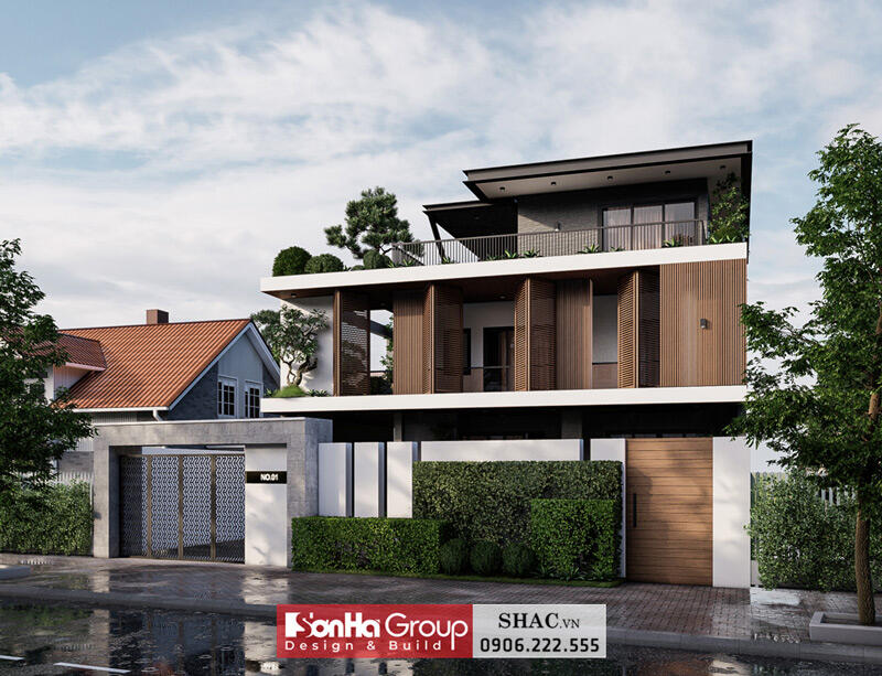 Kiến trúc biệt thự hiện đại 280m2 Kiến trúc biệt thự hiện đại 280m2