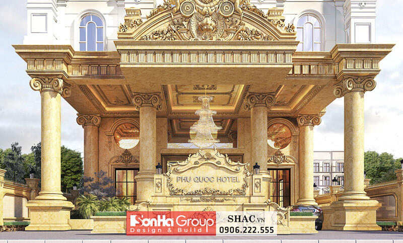 Kiến trúc tân cổ điển trong khách sạn đẹp Phú Quốc