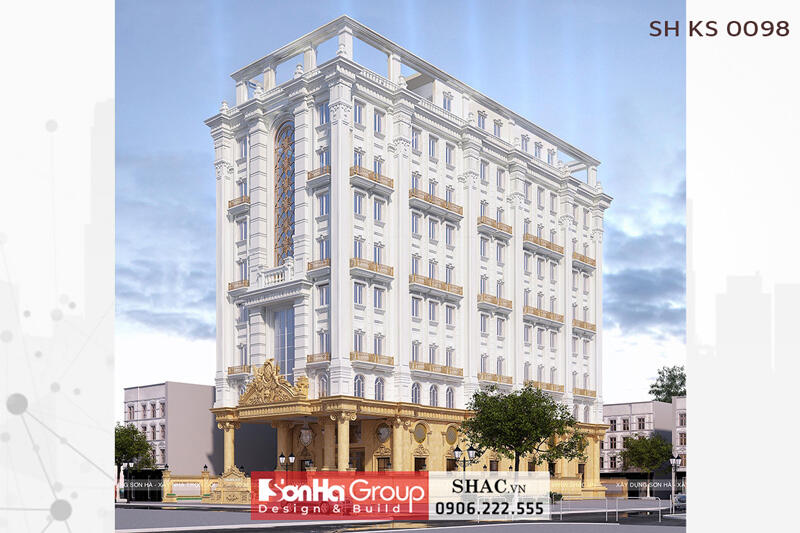 Thiết kế khách sạn tân cổ điển đẹp 3 sao