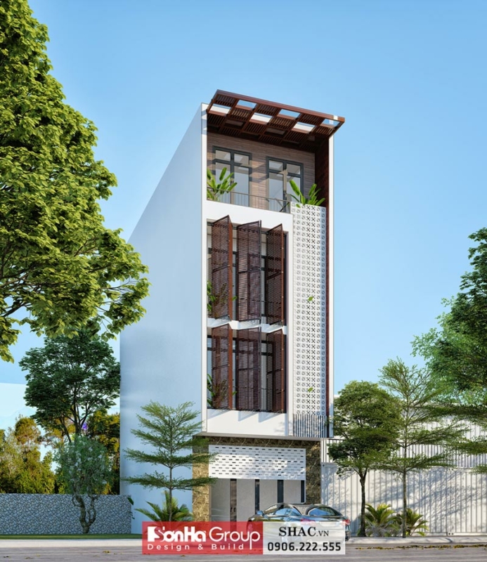 Thiết kế nhà phố đẹp 3 tầng Hải Phòng