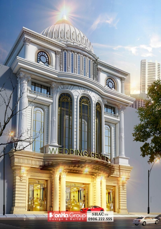 Thiết kế trung tâm tiệc cưới đẹp Hưng Yên