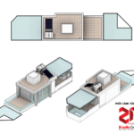 Công trình nhà phố hiện đại 4 tầng 1 tum