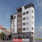 Thiết kế nhà ở hiện đại 4 tầng 1 tum