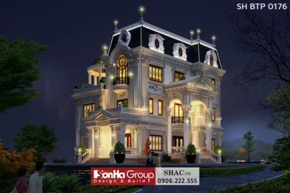 Mẫu biệt thự tân cổ điển 140m2 tại Hải Phòng