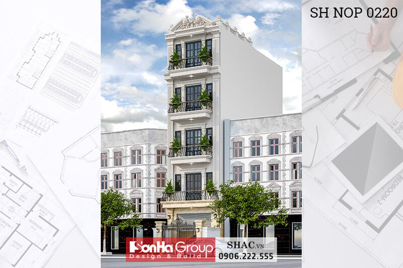 Mẫu nhà phố đẹp 3 tầng Hải Phòng