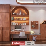 Phòng ngủ thiết kế hiện đại tông nâu