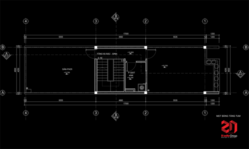 Bản vẽ thiết kế nhà phố Bắc Ninh