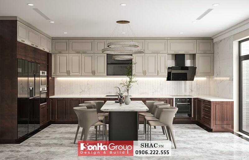 Mẫu nhà phố tân cổ điển 3 tầng đẹp sang trọng