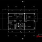 Bản vẽ công năng sử dụng nhà ống 4 tầng