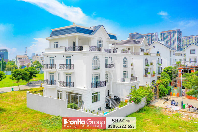 Công trình biệt thự đẹp 4 tầng