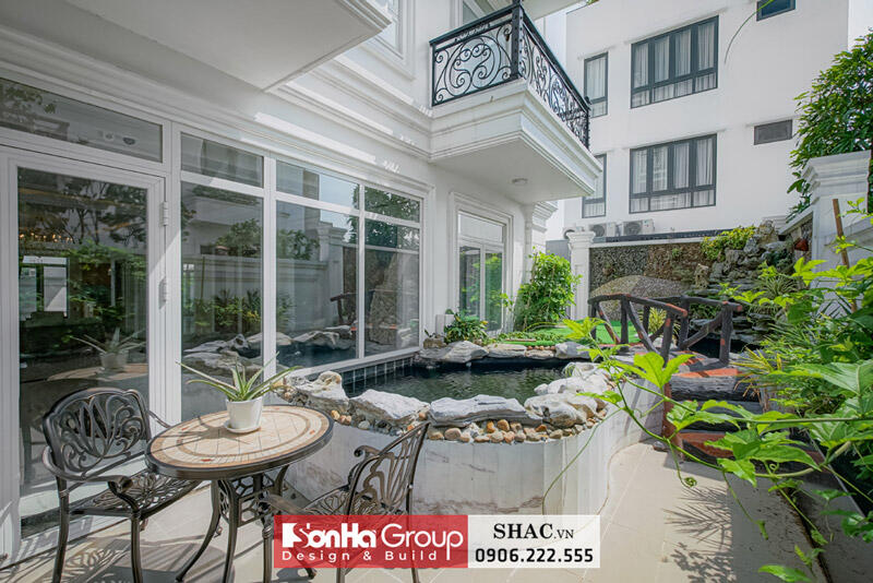 Hình ảnh thực tế thiết kế tân cổ điển 4 tầng