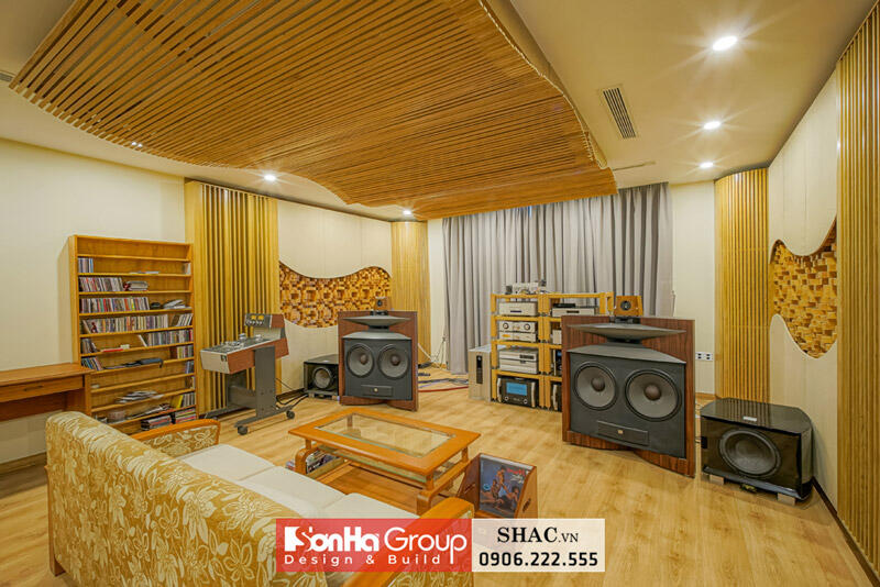 Phòng giải trí tinh tế và tiện nghi