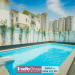 Hồ bơi trong thiết kế khuôn viên