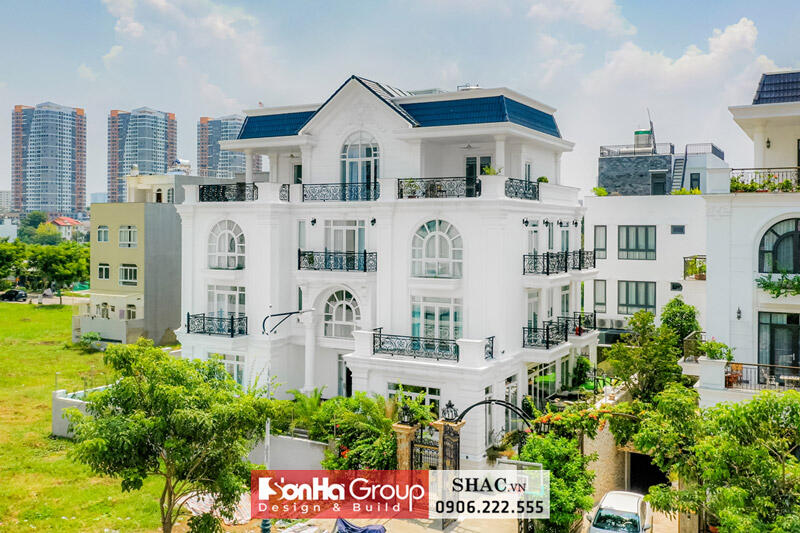 Thiết kế tân cổ điển ấn tượng của biệt thự