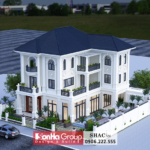 Thiết kế biệt thự tân cổ điển 3 tầng 1 tum