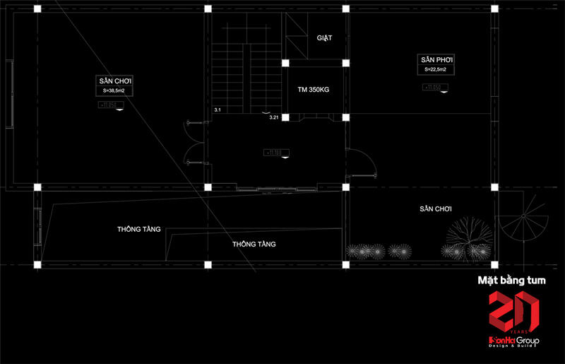 Mặt tiền kiểu tân cổ điển trong biệt thự tiện nghi