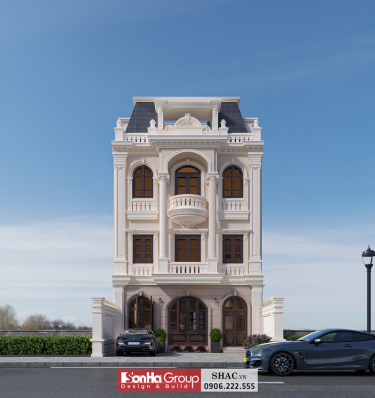 Thiết kế biệt thự 3 tầng đẹp tại Hải Phòng