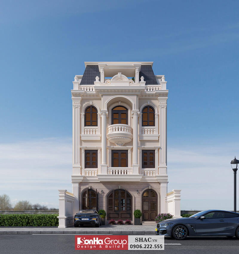 Thiết kế biệt thự 3 tầng đẹp tại Hải Phòng