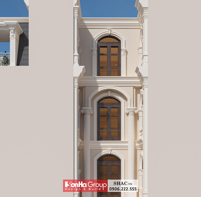 Thiết kế biệt thự tân cổ điển tiện nghi tại Hải Phòng