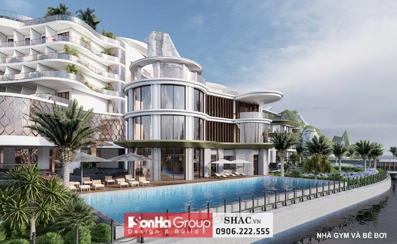 Phối cảnh từ trên cao của tòa nhà Phối cảnh từ trên cao của tòa nhà