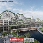 Phối cảnh khu du lịch từ khu cây xanh