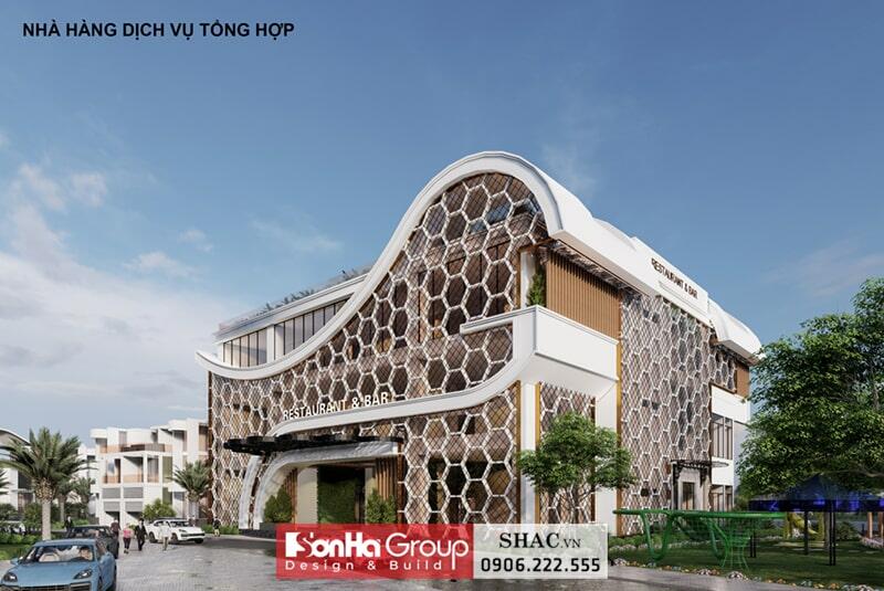 Khu vực nhà hàng dịch vụ tổng hợp của khu du lịch Khu vực nhà hàng dịch vụ tổng hợp của khu du lịch