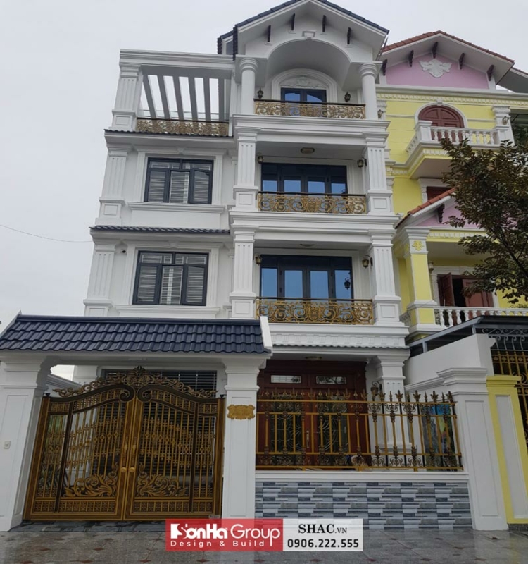 Thiết kế mặt tiền nhà phố 105m2