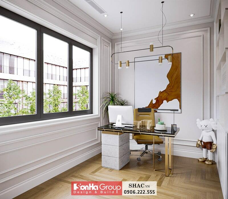 Nội thất phòng làm việc kiểu tân cổ điển