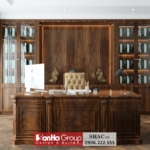 Không gian nội thất phòng đọc sách tân cổ điển