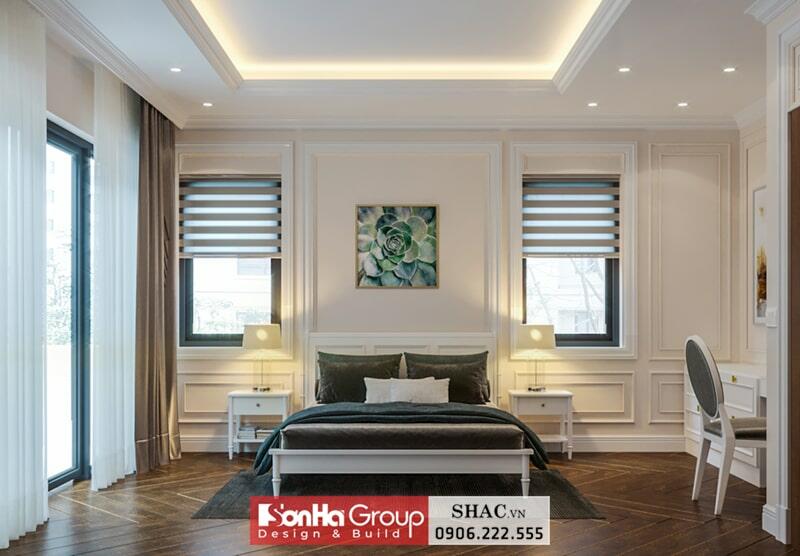 Mẫu phòng ngủ điển hình kiểu tân cổ điển