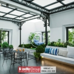 Thiết kế tầng thượng biệt thự