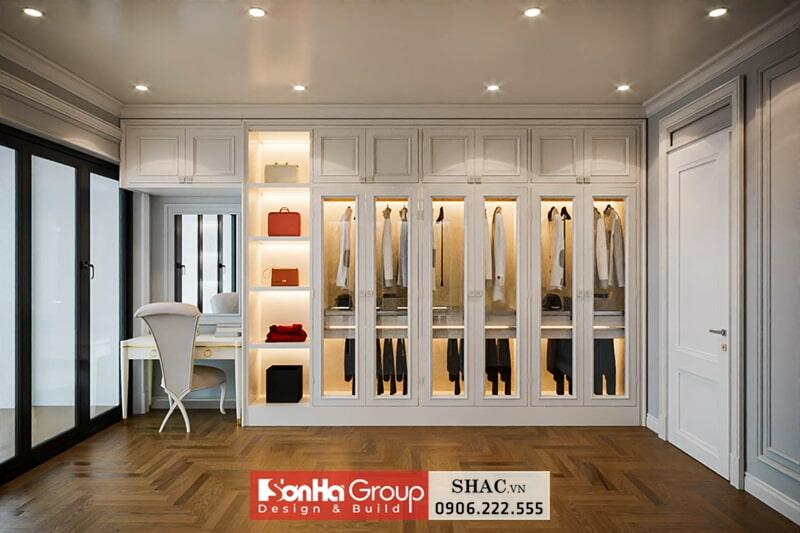 Nội thất phòng thay đồ biệt thự