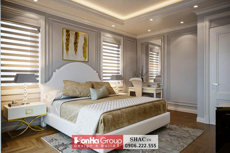 Thiết kế nội thất tân cổ điển trong biệt thự dự án LIDECO tại Hà Nội - SH BTP 0181 1