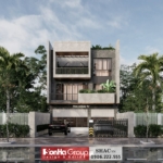 Thiết kế tòa nhà văn phòng 3 tầng