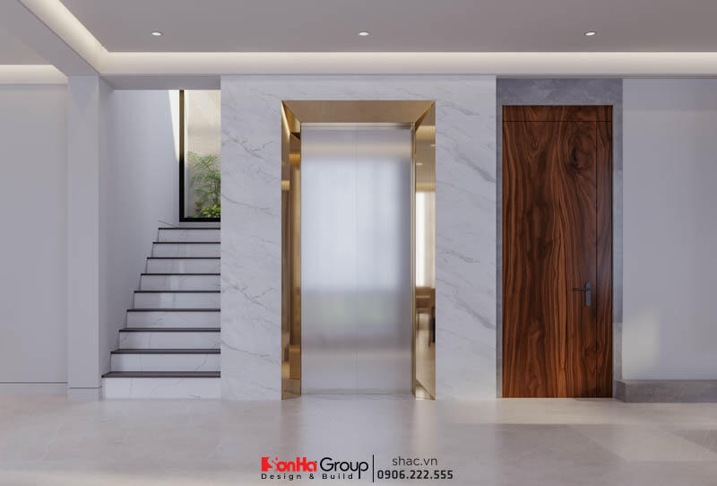 Thiết kế biệt thự hiện đại 3 tầng 158m2 tại Quảng Ninh - SH BTD 0099 43