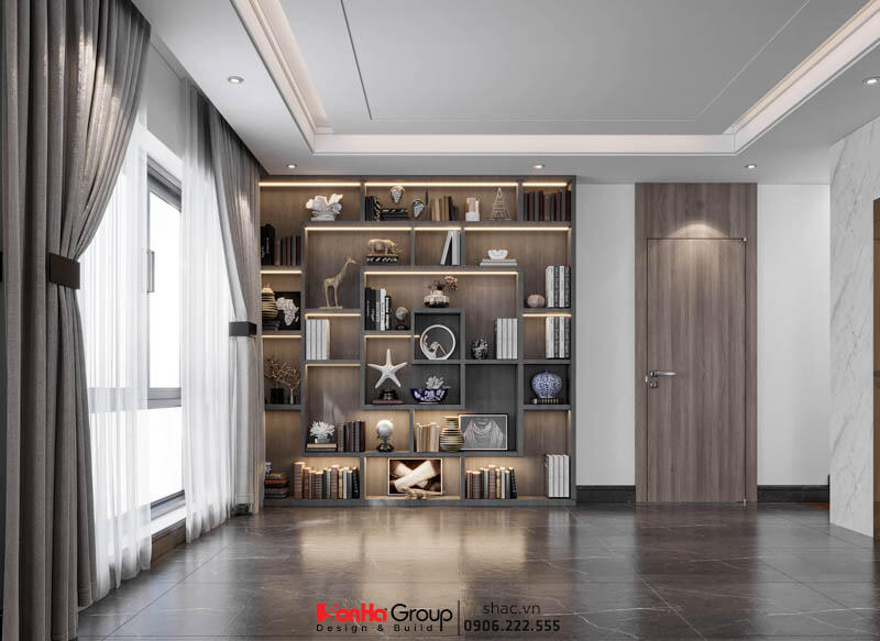 Thiết kế biệt thự hiện đại 3 tầng 158m2 tại Quảng Ninh - SH BTD 0099 46